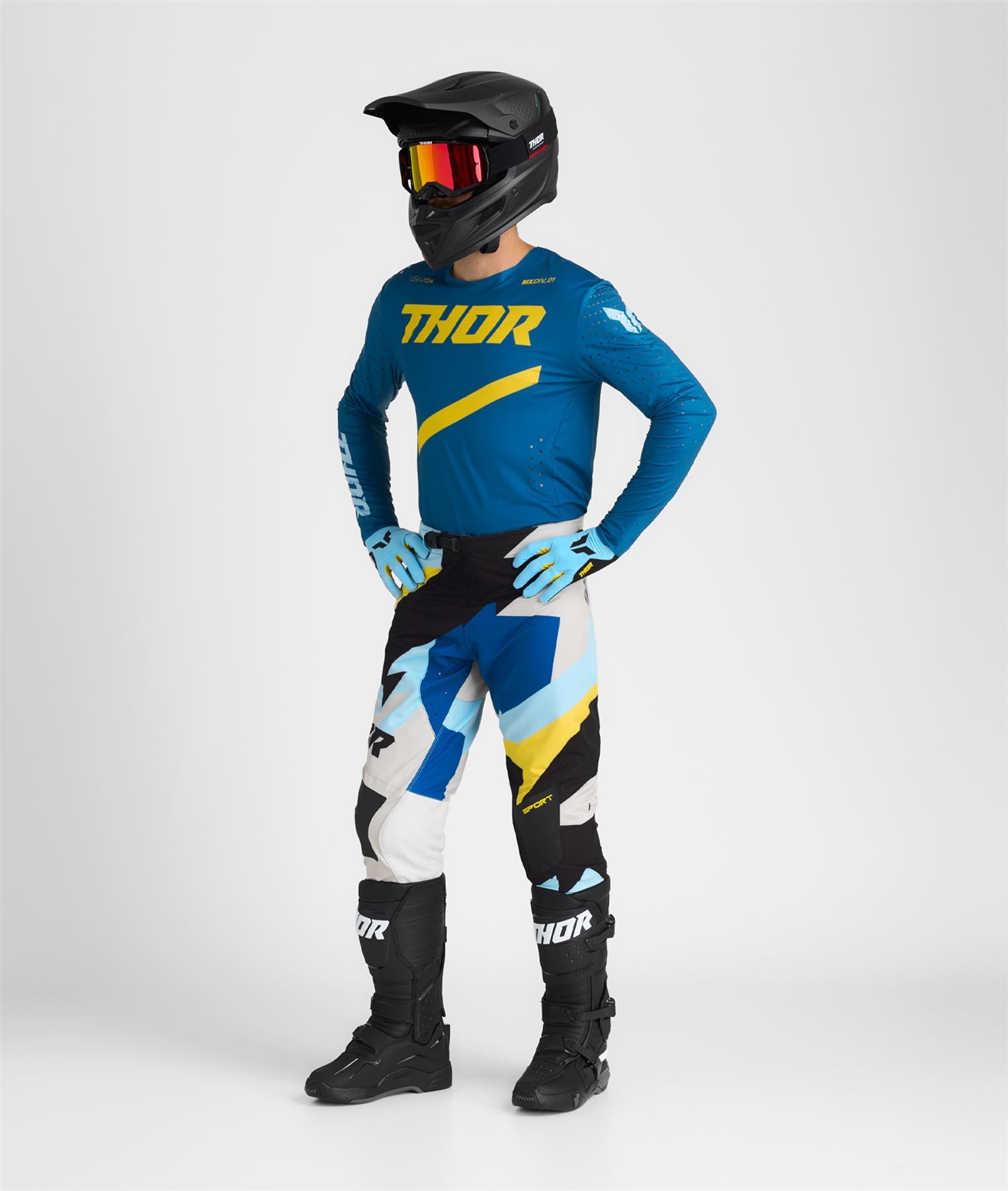 Thor 2026 Motocross Combo Kit Sportmode Brave Blue